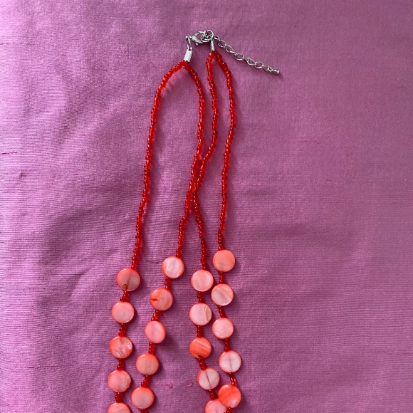 Red Costume Jewelry Necklace - Perfect for any Vacation Trip - Picture 4 of 4